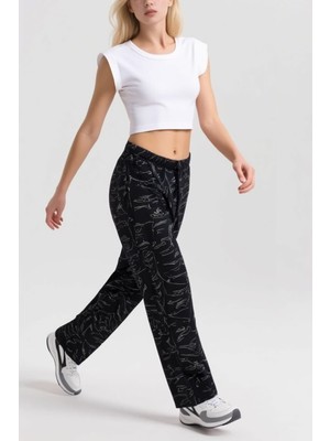 Kadın Viskon Pamuklu Pijama Altı Soft Örme Mevsimlik Ev Pantolonu