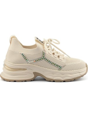 Bags Shoes Guja  25Y303-4 Kadın Taşlı Sneaker Spor Ayakkabı