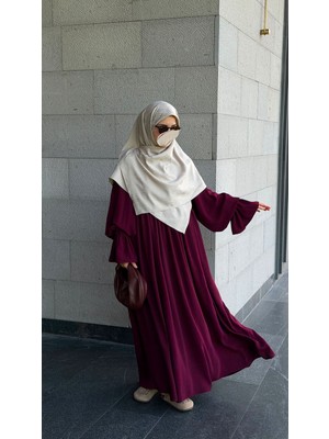Qalortex Scarf Premium Jakarlı Mira B.boy Eşarp -Fil Dişi