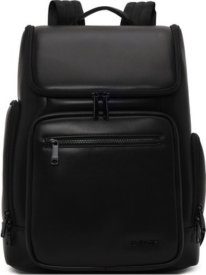 Derimod D-Pack Unisex Siyah Deri Sırt Çantası 26SBD302718