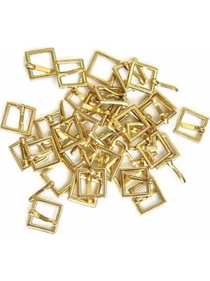 İğne İzi 10 Adet 14 mm Metal Pin Tokalı Çanta Saat Tokası Gold, Kare Metal Çanta Tokası, 14X14 mm Çanta Aksesuarı Hobi Malzemesi, Dıy Çanta Yapımı Için Gold Metal Toka