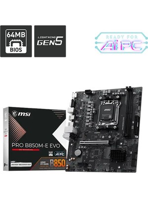 MSI Msı Pro B850M-E Evo Am5 Ryzen D5 HDMI