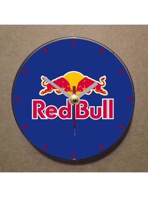 Bsb Redbull Temalı Magnet Saat Buzdolabı Süsü Duvar Saati 10,5cm MS9048