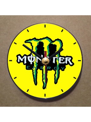 Bsb Monster Temalı Magnet Saat Buzdolabı Süsü Duvar Saati 10,5cm MS9038