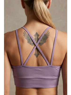 Çapraz Ip Askılı Çıkarılabilir Pedli Sporcu Sütyeni Bralette