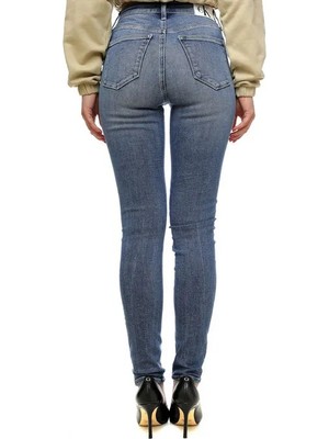 Calvin Klein Kadın / Kız Mavi Calvin Klein Hıgh Rıse Skınny, 1A4 Mavi Kadın Kot Pantolon