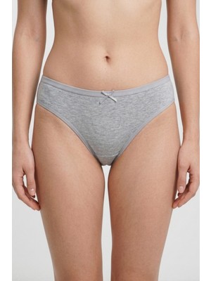 Kadın 6'lı Paket Pamuklu Bikini Külot Esnek Yumuşak Iz Yapmaz Iç Çamaşırı
