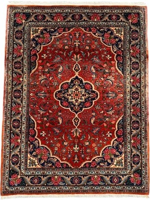 Burak Halı El Dokuma Sıfır Iran Halısı 113X150 Koyu Kiremit %100 Yün Halı