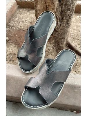 Bags Shoes Bulldozer 251566 36/41 Kadın Hakiki Deri Anatomik Comfort Taban Terlik