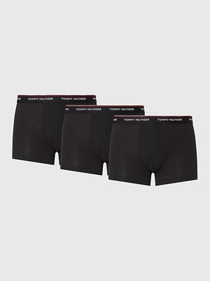 Tommy Hilfiger Erkek Siyah Tommy Hilfiger 3p Trunk, 990 Siyah Erkek 3'lü Boxer