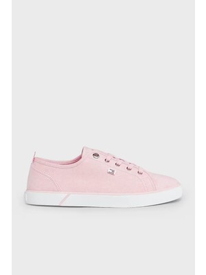 Tommy Hilfiger Kadın / Kız Pembe Tommy Hilfiger Vulc Canvas Sneaker, Tjq Pembe Kadın Spor Ayakkabı