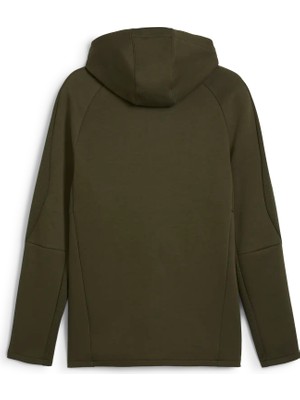 Puma Erkek Yeşil Puma Evostrıpe Full-Zip Hoodie Yeşil Erkek Sweatshirt