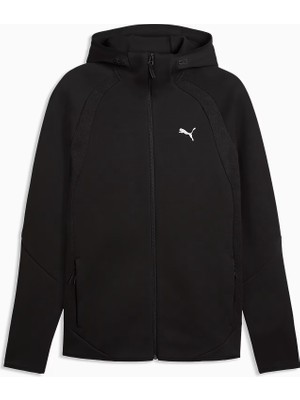 Puma Erkek Siyah Puma Evostrıpe Fz Hoodie Siyah Erkek Sweatshirt