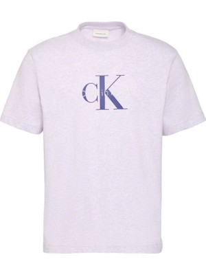 Calvin Klein Erkek Mor Calvin Klein Ss Hero Monologo Tee, R9E, S Mor Erkek T-Shirt
