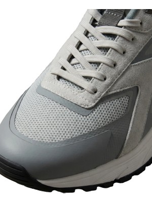 Calvin Klein Erkek Gri Calvin Klein Hıke Runner Ck Strıp, 0g4 Gri Erkek Spor Ayakkabı