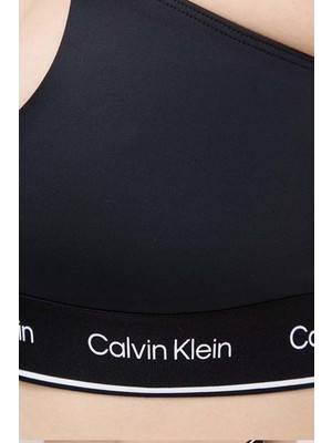 Calvin Klein Kadın / Kız Siyah Calvin Klein Halter Bralette, Beh Siyah Kadın Bikini Üstü