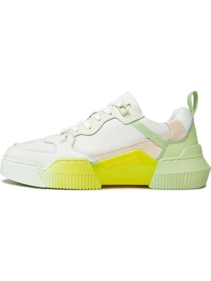 Calvin Klein Kadın / Kız Beyaz Calvin Klein Chunky Cupsole 2.0 L, 0ıe Beyaz Kadın Spor Ayakkabı