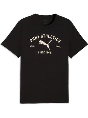 Puma Erkek Siyah Puma Class Graphic Tee Siyah Erkek Tişört