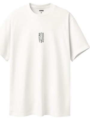 Premium Oversize %100 Pamuk Unisex Baskılı Tişört Slice It Up
