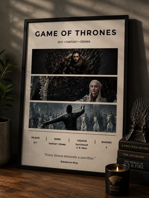Bukalemun Shop Game Of Thrones Dizi Afişi - A4 Minimalist Poster
