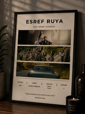Bukalemun Shop eşref Rüya Dizi Afişi - A4 Minimalist Türk Dizisi Posteri
