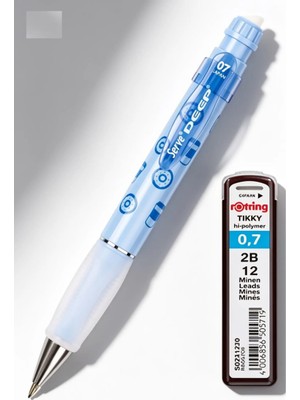 0.7 mm Serve Deep Uçlu Kalem + 0.7 Rotring Uç Seti Tatlı Serisi