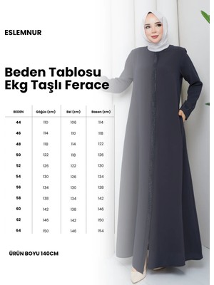 Ekg Taşlı Ferace