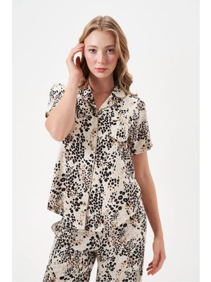 Larimar Pjs 29049 Kadın Düğmeli Pijama Takım