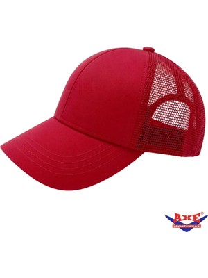 Axe Sportswear Unisex Yazlık Havalandırma File Detaylı Arkası Ayarlanabilir Tokalı Kasketli Beyzbol Kep Şapka
