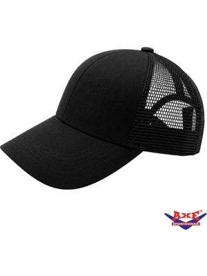 Axe Sportswear Unisex Yazlık Havalandırma File Detaylı Arkası Ayarlanabilir Tokalı Kasketli Beyzbol Kep Şapka