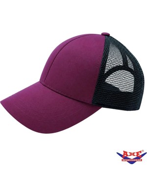 Axe Sportswear Unisex Yazlık Havalandırma File Detaylı Arkası Ayarlanabilir Tokalı Kasketli Beyzbol Kep Şapka