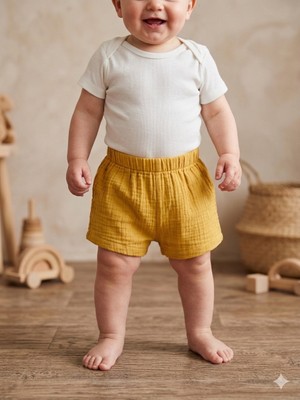 Babydoll Şort Divo Hardal