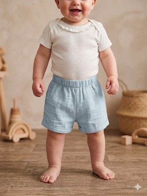 Babydoll Şort Divo Mavi