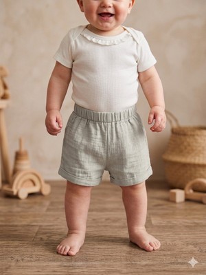 Babydoll Şort Divo Gri