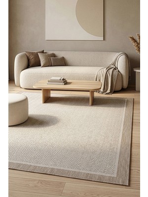 Beyome Sisal Plus Hasır Dokuma Halı | Kaymaz Taban | Makinede Yıkanabilir | Balkon, Teras, Hol, Mutfak ve Salon Için