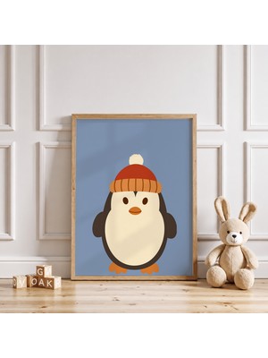 Luxor Pixels (Çerçevesiz) Sevimli Penguen Çocuk Odası Poster