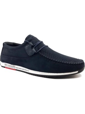 Bags Shoes James Franco Jf-5092 Erkek Hakiki Nubuk Deri Marine Casual Ayakkabı