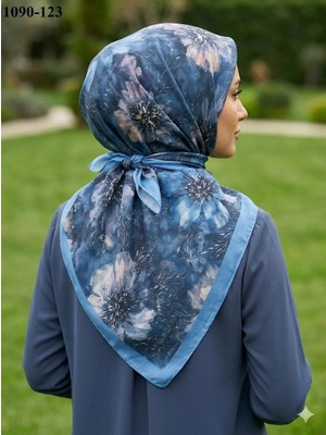 Velscarfs Soft Pamuk Parla Eşarp (Indigo) 1090-123
