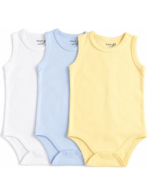 Bulut Anne ve Çocuk Askılı Çıtçıtlı Body 3'lü Paket Renkli Düz Esnek Kumaş 3-6 Yaş Kız Set/erkek Set