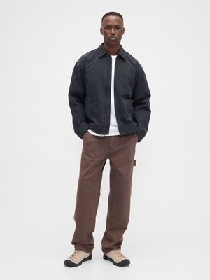 Gap Erkek Kahverengi Relaxed Fit Utility Jean Pantolon