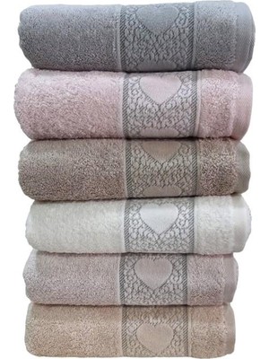 Pupilla Bambu Love El-Yüz Havlu Takımı 50X90CM 6'lı Paket