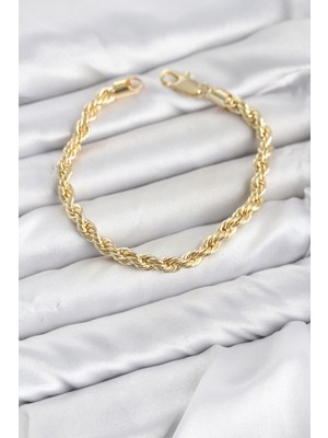 Erdo Ticaret cm Burgu Model Gold Renk Pirinç Kadın Bileklik