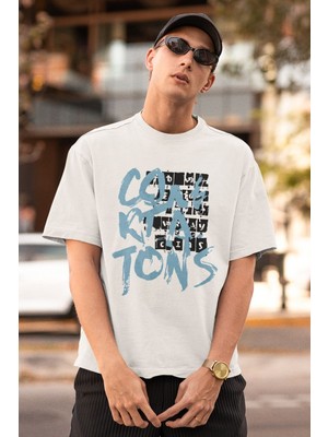 Vexor Erkek Özel Baskılı Modern Fit %100 Pamuk Bisiklet Yaka T-Shirt