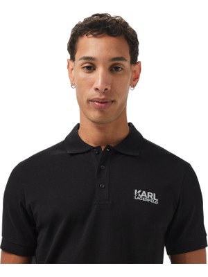 Karl Lagerfeld Erkek Siyah Erkek Polo