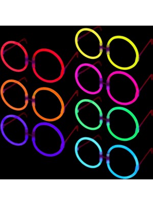 Cansa Glow Stick Yuvarlak Gözlük 12 Adet