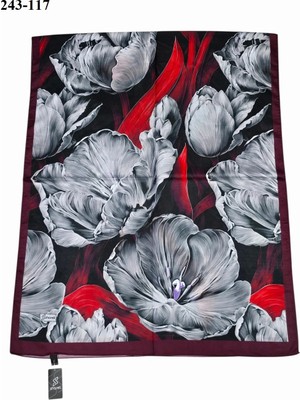 Sharell Soft Pamuk Şal (Bordo) 243-117