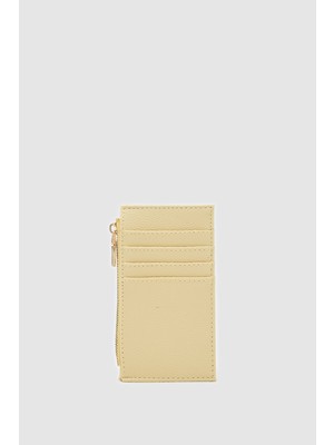 Shule Bags Linn Dokulu  Kadın Kartlık Butter Yellow