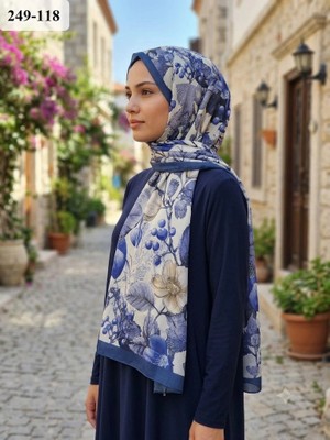 Sharell Fransız Ipeği Şal (Indigo) 249-118