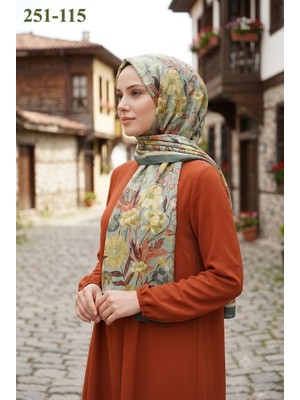 Sharell Fransız Ipeği Şal (Yeşil) 251-115