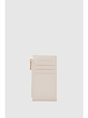 Shule Bags Linn Dokulu  Kadın Kartlık Krem